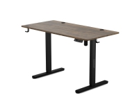 Skrivebord Nojo elektrisk 120x60 cm sort stel med eg