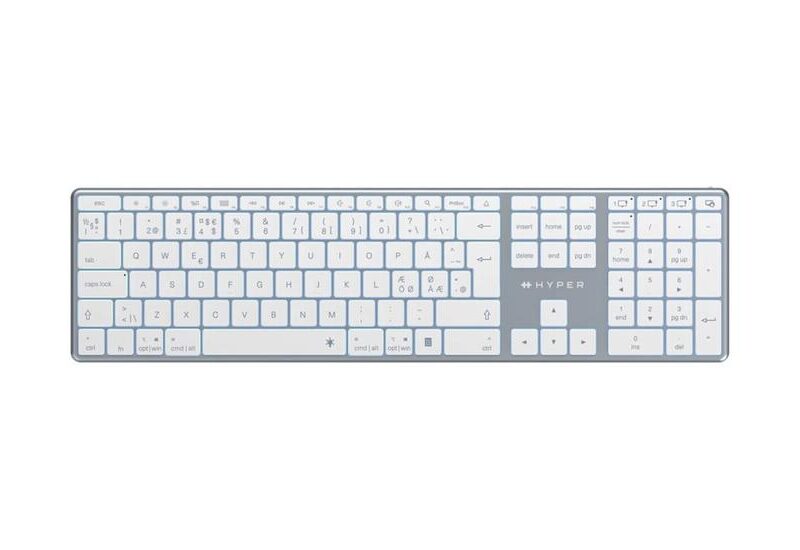 Targus HyperSpace - tastatur full size - QWERTY - Nordisk - space grey Indgangsudstyr