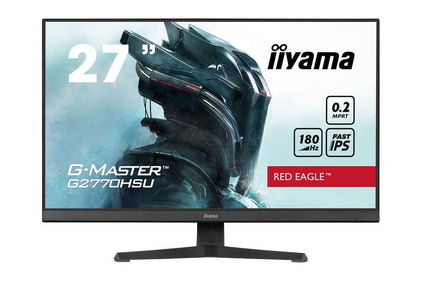 iiyama G-MASTER Red Eagle G2770HSU-B6 skærm - LED baglys - 27" - Fast IPS - 0.2ms - Full HD 1920x1080 ved 180Hz