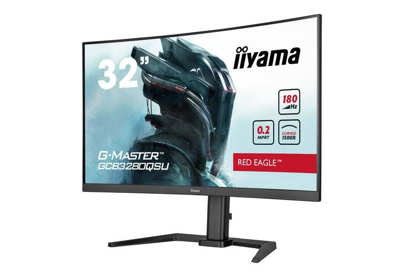 iiyama G-MASTER Red Eagle GCB3280QSU-B2 skærm - LED baglys - 32" - VA - 0.2ms - WQHD 2560x1440 ved 180Hz