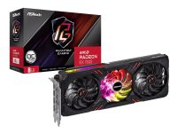 ASRock Phantom Gaming Radeon RX 7600 8GB OC - Grafikkort - Radeon RX 7600 - 8 GB GDDR6 - PCIe 4.0 x8 - 3 x DisplayPort, HDMI - boks