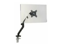 Bakker Elkhuizen Flexible Single - Monteringssæt - justerbar arm med mekanisk fjeder - for Monitor - aluminium, stål, ABS plastic, termoplastisk gummi (TPR), polyamid (PA6) - sort - skærmstørrelse: 17-35 (for flat screen), 17-32 (for curved screen) - skrivebordsmonterbar