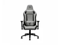 MSI MAG CH130 I REPELTEK - Stol - ergonomisk - høj ryg - armstøtter - T-formet - vippe - stål, REPELTEK-stof, high-density skum - grå