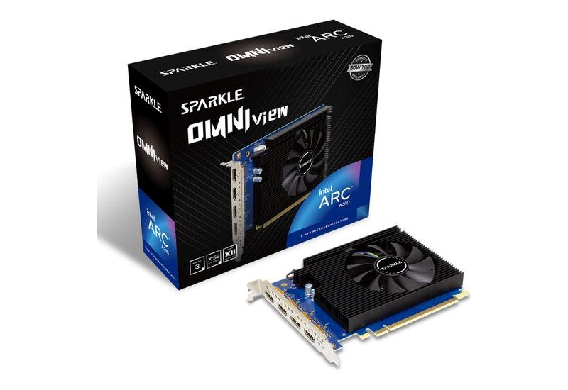 SPARKLE Intel Arc A310 OMNI View Grafikkort - 4GB GDDR6 - Intel Arc A310 - PCI Express 4.0 x8