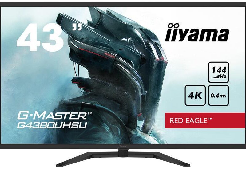 iiyama G-MASTER Red Eagle G4380UHSU-B1 skærm - LED baglys - 43" - AMD FreeSync Premium - VA - 0.4ms - 4K UHD 3840x2160