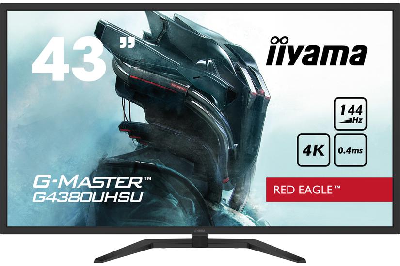 iiyama G-MASTER Red Eagle G4380UHSU-B1 skærm - LED baglys - 43" - AMD FreeSync Premium - VA - 0.4ms - 4K UHD 3840x2160